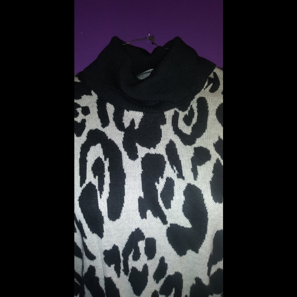 Who What Wear Leopard Sweater Dress - Picture 5 of 14